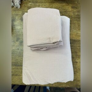 Dusty blush duvet cover and shams